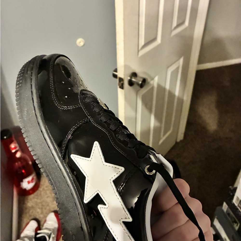 Bape Black and White Sneakers - Picture 2 of 7